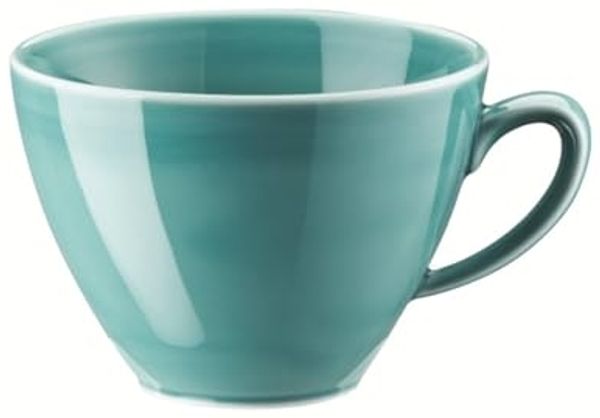 Kombi-Obertasse Mesh Colours Aqua Rosenthal Kaffeetasse - Mikrowelle geeignet, Spülmaschinenfest