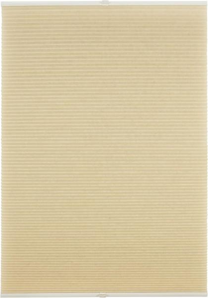 ondeco Wabenplissee Klemmfix Plissee verspannt, Klemmträger ohne Bohren für Fenster und Türen, lichtschutz und Blickdicht, Sonnen-Schallschutz - Cream - 80x130 cm