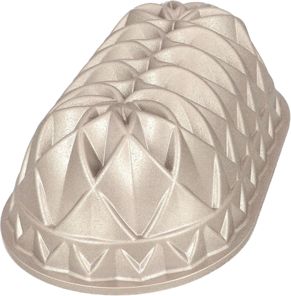 Birkmann Gugelhupfform CONTOURA, L 26 cm, Grau, Aluminiumguss, (1-tlg), antihaftbeschichtet