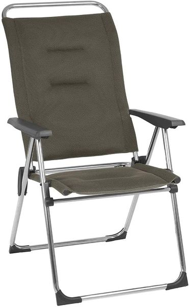 Lafuma Kompakter Klappstuhl für unterwegs, ALU CHAM, Air Comfort, Taupe, LFM2771-6899
