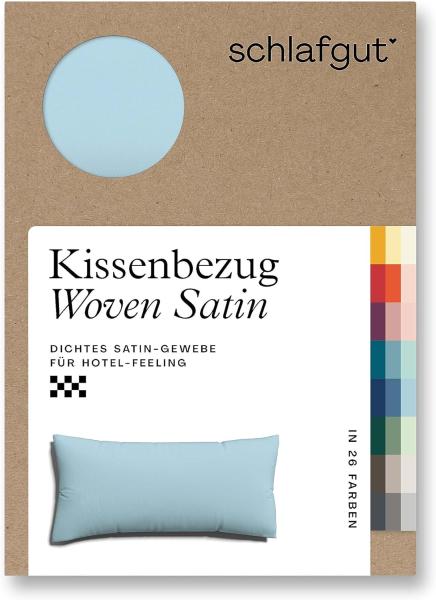 Schlafgut Kissenbezug Woven Satin aus Mako-Baumwolle, langlebig, pflegeleicht, dicht gewebt, (1 Stück), Kissenhülle mit Reißverschluss, passender Bettbezug erhältlich