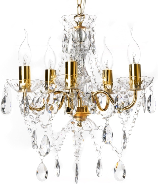 riess-ambiente Kronleuchter DIAMONDS S 40cm gold, ohne Leuchtmittel, Wohnzimmer · Acryl · Schlafzimmer · Barock Design