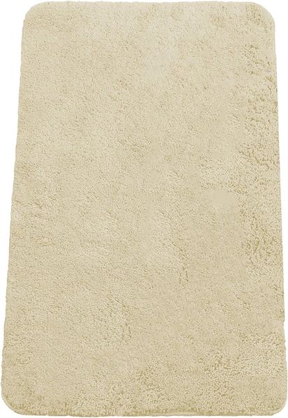 Brandsseller Badematte 60x90 cm Badteppich Badvorleger Badezimmerteppich Duschvorleger Beige