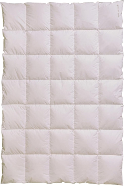 Centa-star extra Kassettendecke "Golf von Alaska" 100% Daunen 2 cm hohe Stege - Wärmestufe 3 Größe 155x220 cm