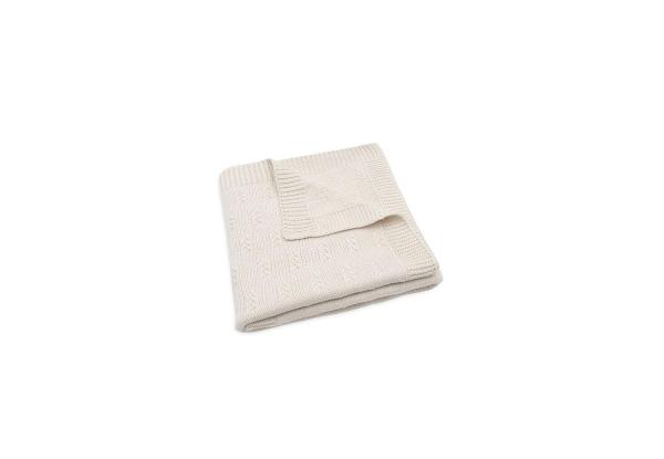 Jollein Grain Knit Babydecke - Oatmeal Beige