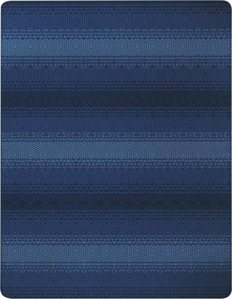 Biederlack Wohndecke Deep|150x200 cm| blue