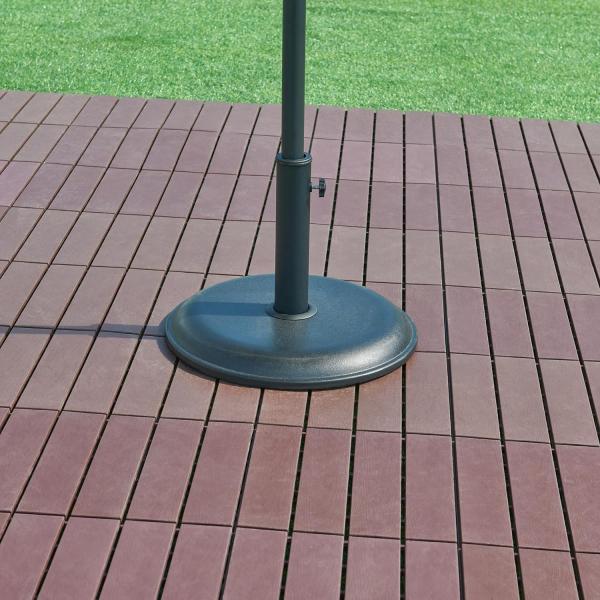 Sonnenschirmständer Bionaz Ø45x5 cm Beton 15 kg Schwarz [casa. pro]