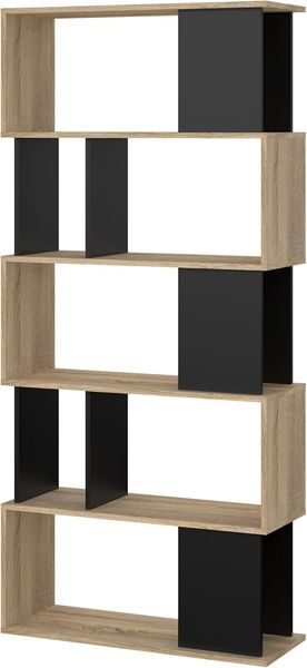 INOSIGN Bücherregal Maze, Regal, Standregal, Stauraumregal, Multifunktional, Breite/Tiefe/Höhe: 80/29,5/175 cm, zweifarbig, mit vielen Fächern