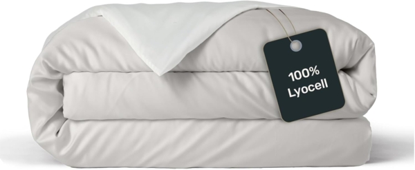 twenty:three® Bettbezug Lyocell Deckenbezug Gray-White, Atmungsaktiv, Ultraweich, 100% TENCEL™ Lyocell, Nachhaltig