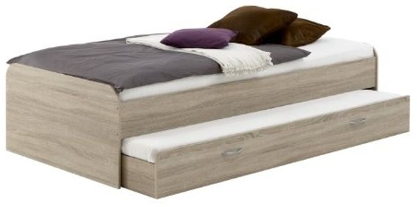 FMD PEDRO 4 Bett inkl. ausziehbare Gästeliege Sonoma Eiche 90x200