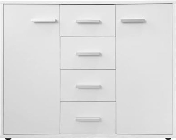 HTI-Living Sideboard Sideboard Nina mit 4 Schubladen Weiß (Stück, 1 St, 1 Sideboard), Anrichte Kommode Schrank Bild 2