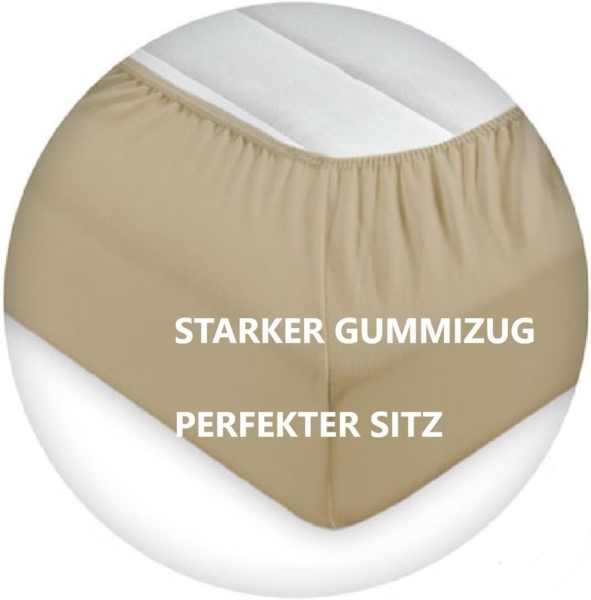 Frottee Spannbettlaken Premium Marke 140 - 160 x 200 cm Silber Bild 5