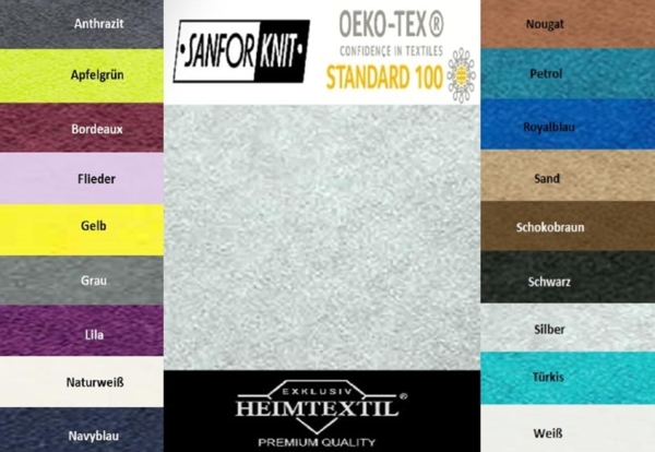 Frottee Spannbettlaken Premium Marke 140 - 160 x 200 cm Silber Bild 2