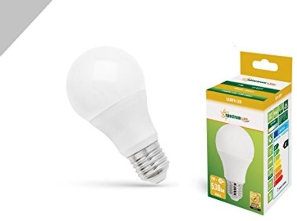 LED E27 7W 230V AC Neutralweiß GLS 610 Lumen 270°
