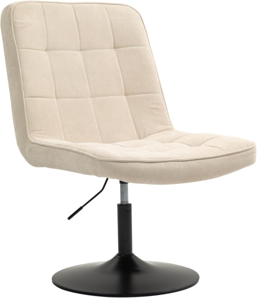 SVITA Loungesessel HENRY, gepolstert, 360° drehbar, mit Cordbezug, Beige