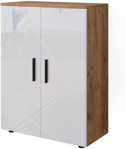 Vicco 'Irma' Midischrank, Holz, 81 x 30 x 60 cm, Eiche