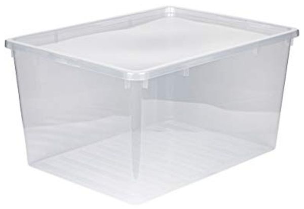 Kreher Aufbewahrungsbox XXL aus Kunststoff in Transparent 135 Liter
