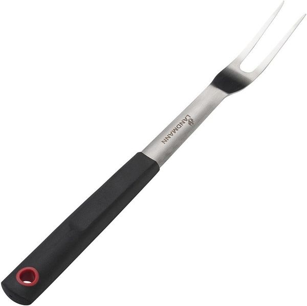 Landmann Quality Grillgabel, Edelstahl Silber/Schwarz, 40,5 cm