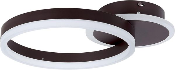 LED Deckenlampe GLYDE Metall Dunkelbraun