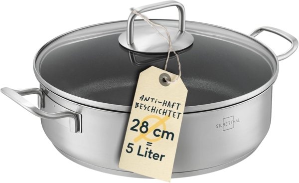 SILBERTHAL Servierpfanne 28 cm hoher Rand