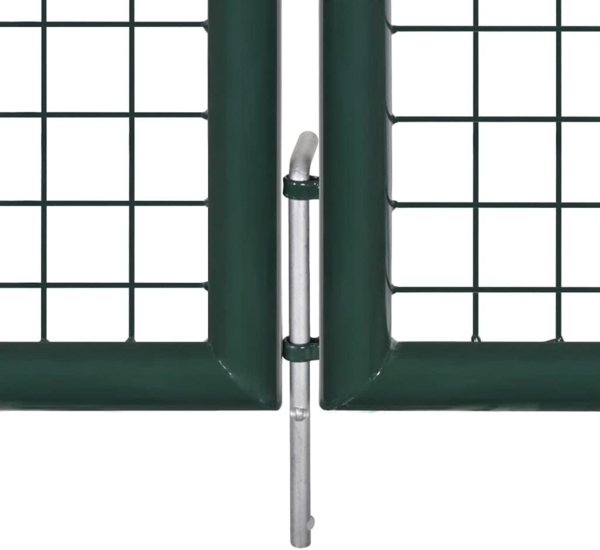 vidaXL Zauntor Stahl 300x100 cm Grün 42979 Bild 5