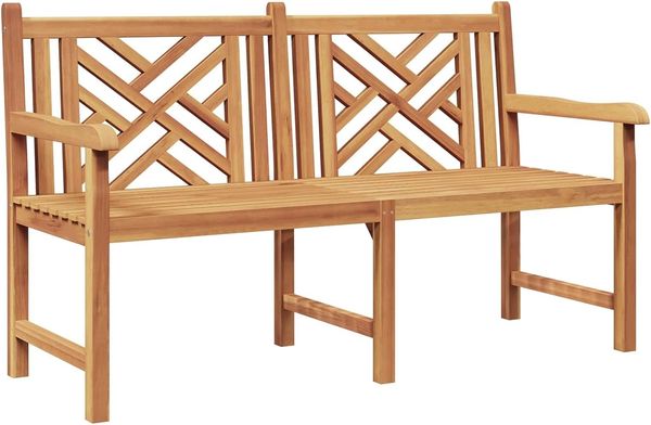 vidaXL Gartenbank 150 x 60 x 90 cm Massivholz Teak 42001965