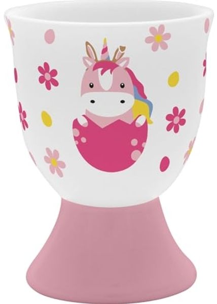 Kinder Eierbecher Porzellan Ø5,2 H6,8cm Geschenk Ostern Sheepworld EINHORN 74513