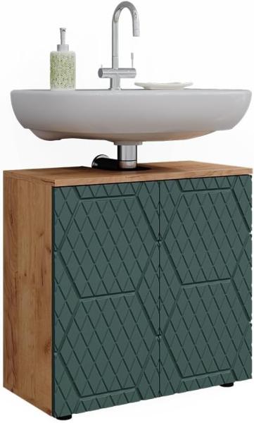 Vicco 'Irma' Waschbeckenunterschrank, Holz, Grün / Natur, 59 x 30 x 60 cm Bild 8