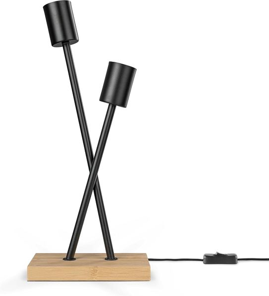 Paco Home Tischleuchte IKS, ohne Leuchtmittel, Stehlampe LED Lampe Wohnzimmer Vintage Retro Industrial Design E27