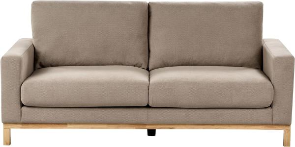 2-Sitzer Sofa taupe hellbraun SIGGARD