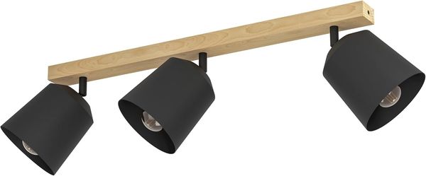Eglo 900433 Spotleuchte COTORRO E27 3X25W braun, schwarz L:84cm B:14. 5cm H:23cm dimmbar