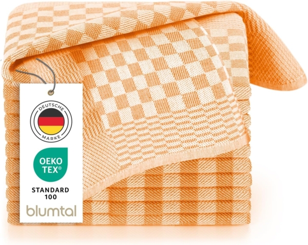 Blumtal Geschirrtuch Premium Geschirrhandtücher in 50 x 70 cm, (Set, 10-tlg, 5, 10 oder 20 Geschirrtücher), 100% Baumwolle, Oeko-TEX® Zertifiziert