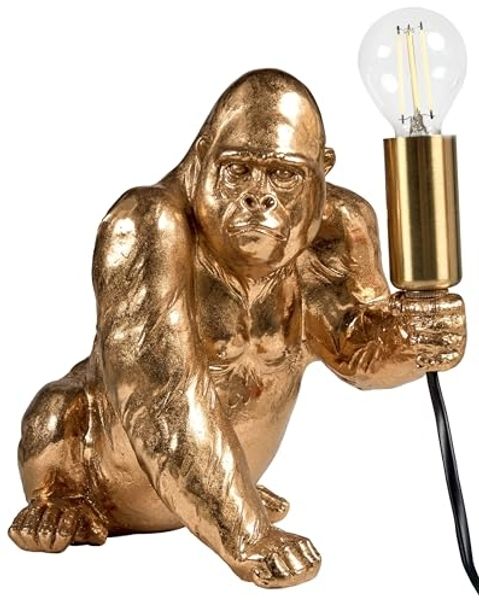 Tischlampe Gorilla HARAMBE Gold