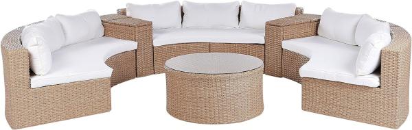 Lounge Set SEVERO PE Rattan Sandbeige