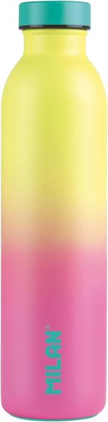 Thermosflasche Milan Rosa Edelstahl Gelb (591 ml)