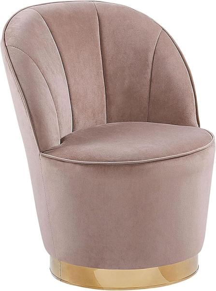 Sessel Samtstoff beige ALBY