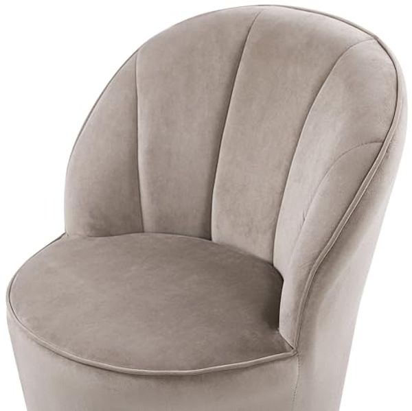 Sessel Samtstoff beige ALBY Bild 6