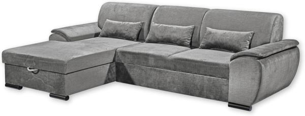 ED EXCITING DESIGN Ecksofa Tampa L-Form, frei im Raum stellbar, mit Bettkasten, Schlaffunktion, 3 Nierenkissen