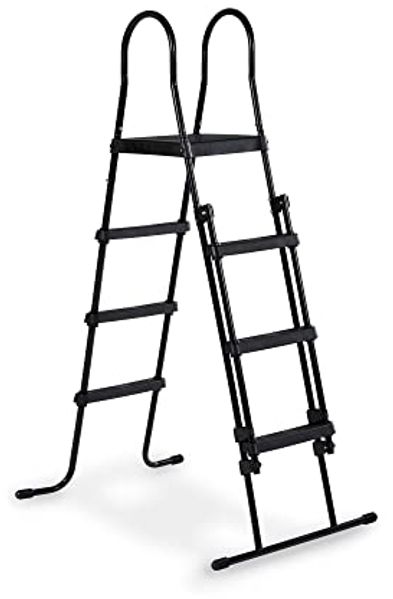 EXIT Poolleiter für Rahmenhöhen 108-122 cm, schwarz, mit Anti-Rutsch-Sprossen