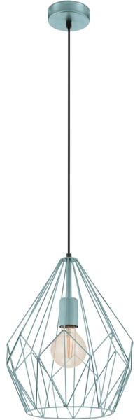 Eglo 49259 Hängeleuchte CARLTON Stahl mint E27 1X40W H:110cm Ø31cm dimmbar