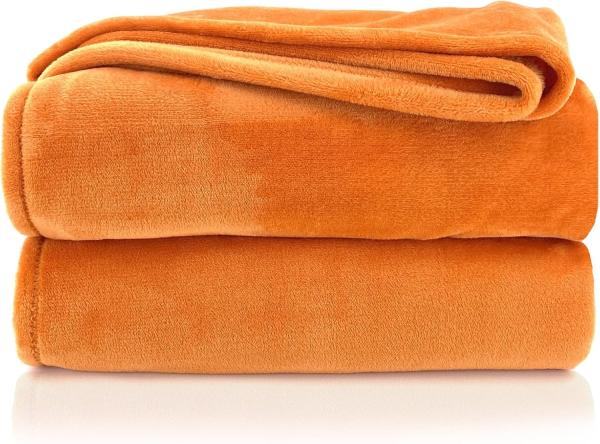 Wohndecke Premium Super Soft Flanell Kuscheldecke Sofadecke, heimtexland, super weich und flauschig, Allergiker geeignet, atmungsaktiv