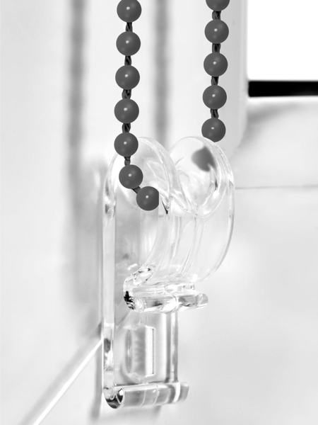 Doppelrollo Klemmfix ohne Bohren 100x100 cm Anthrazit Duo Rollo Klemmrollo Sonnenschutzrollo Fensterrollo für Fenster & Türen Zebrarollo Seitenzugrollo Bild 5