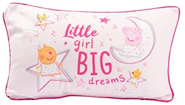 United Labels® Dekokissen Peppa Wutz – Little girl Big dreams, 40 x 23 cm