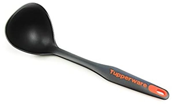 TUPPERWARE Kochlöffel Tupperware Griffbereit Schöpflöffel schwarz/orange