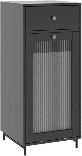 Midischrank Malte Grau 40 x 96 cm mit Schublade Vicco