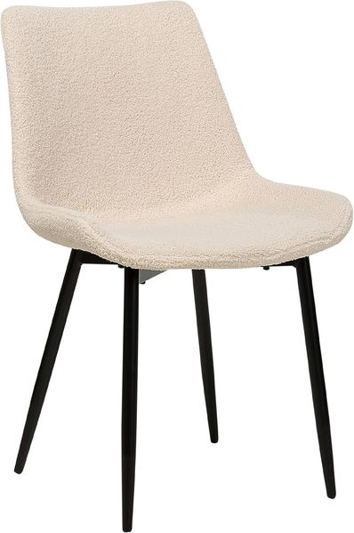 Esszimmerstuhl 2er Set AVILLA Bouclé Beige Bild 6