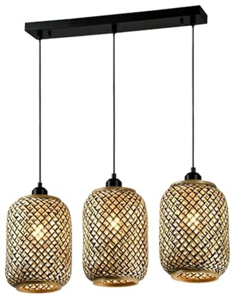 LQWELL Pendelleuchte Pendellampe Hängelampe Laternen E27 Vertigo Lampe, ohne Leuchtmittel, Retro Hängeleuchte Pendelleuchte, Kronleuchter Höhenverstellbare, für Wohnzimmer Schlafzimmer Esszimmer Cafés Studio Bar Gang