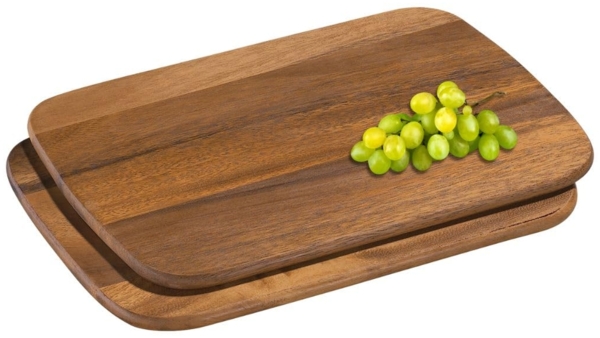 Frühstücksbretter 2er-Set, Akazie 28 x 20 cm