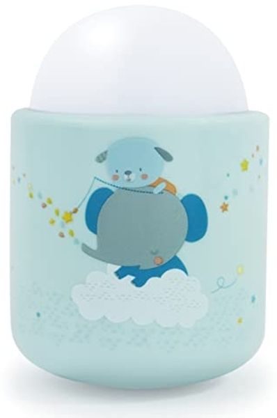 Pabobo - Timoleo - tragbare weiche LED-Licht für Baby und Kind - Wieder aufladbar - 70 Stunden Akkulaufzeit ohne Batterie - blau