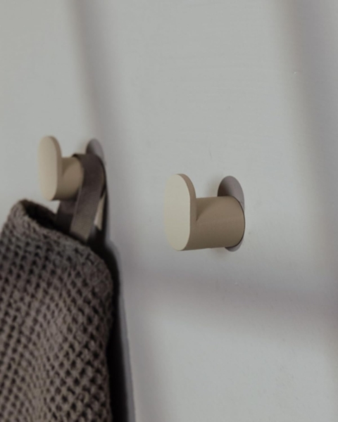 Metallbude Kleiderhaken PALO, Badezimmer, Flur, Küche, (3-St), hochwertige Handtuchhalter, vielseitig einsetzbar, minimalistisch